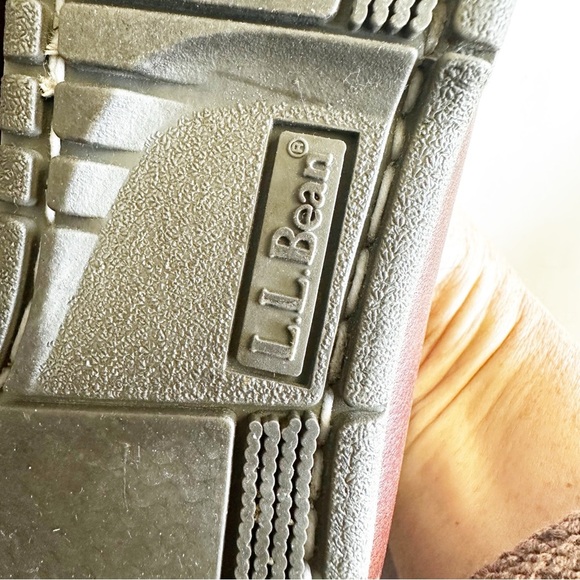 L.L. Bean Mens Camp Moc Brown Leather Boat Shoes Moccasin Stitching OU670 Size 8 - Picture 11 of 14